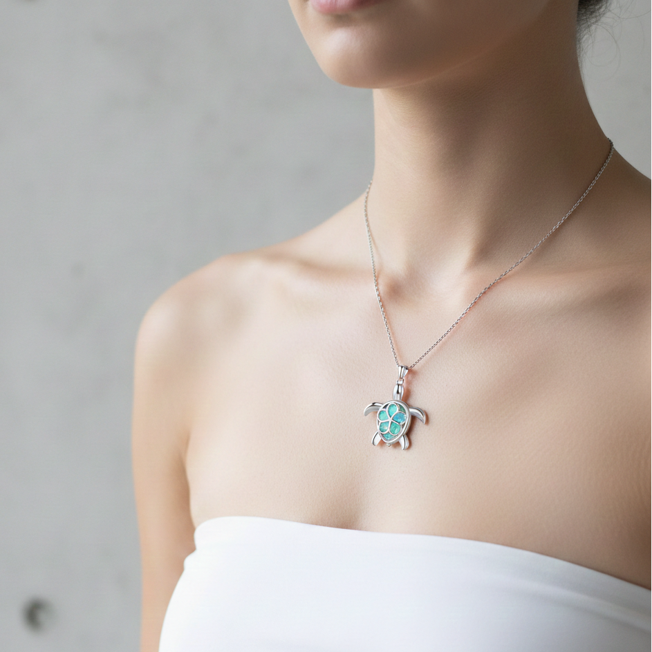 The Voyager Turtle Necklace