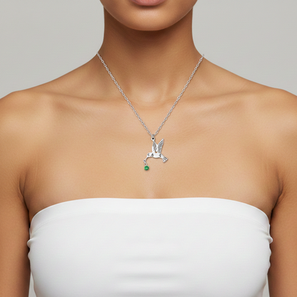 The Starlight Hummingbird Pendant