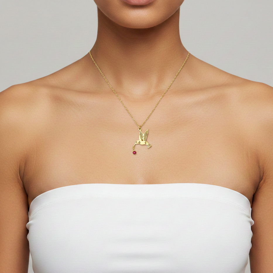 The Starlight Hummingbird Pendant