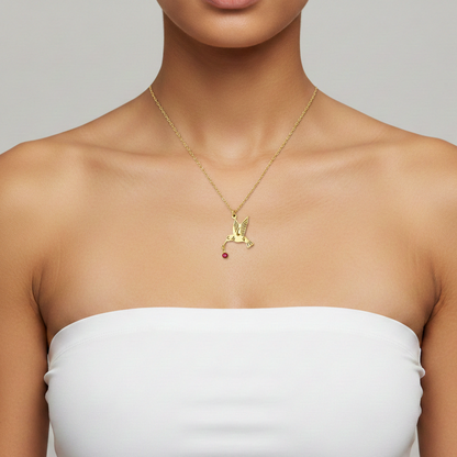 The Starlight Hummingbird Pendant