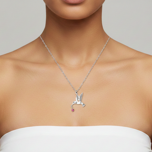 The Starlight Hummingbird Pendant